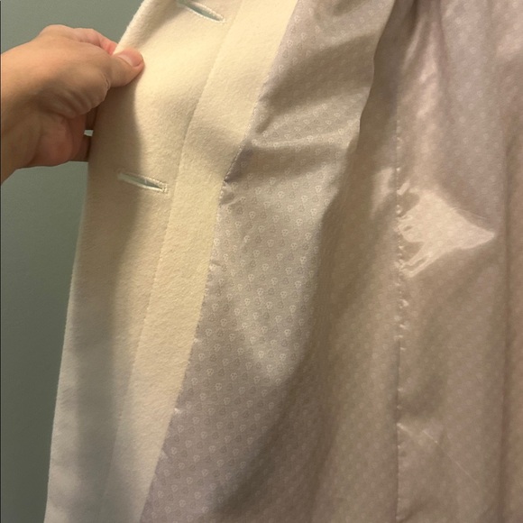 Anne Klein Cream Pea Coat - Picture 5 of 8